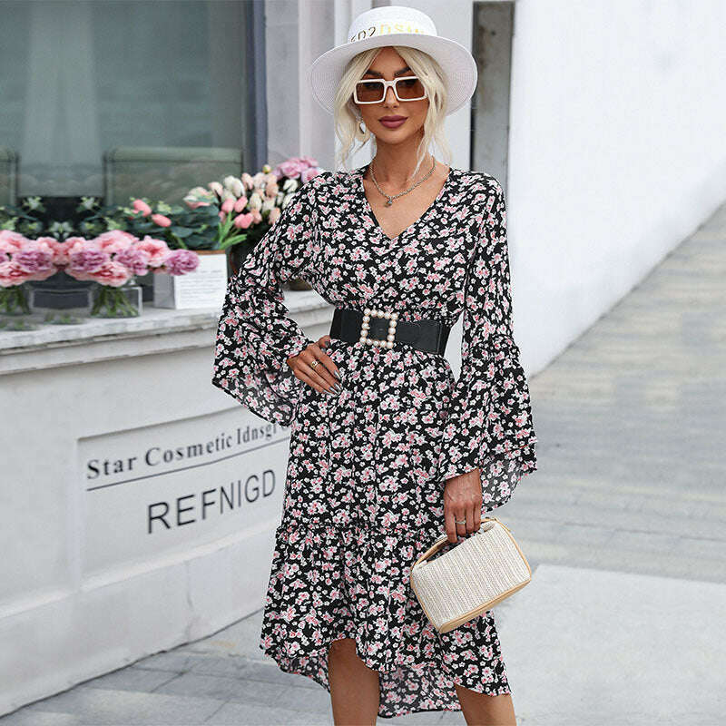 floral-long-sleeve-v-neck-dress-–-autumn-winter-casual-woven-a-linesmiling-maria---everything-for-women-34661695