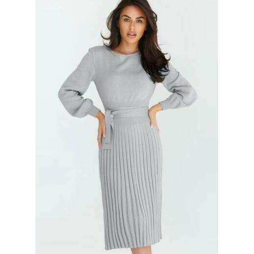 slim-knit-midi-sweater-dress---long-sleeve-pleated-fit-for-fall-wintersmiling-maria---everything-for-women-34647513