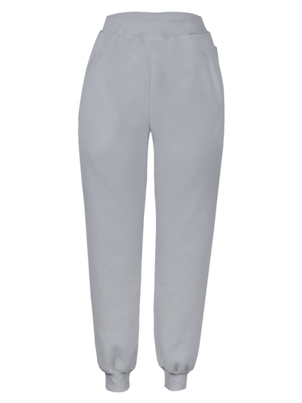 Women's Cotton-Blend Loose Pocket Lounge Pants – Relaxed Fit, All-Season Comfort