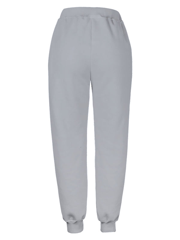 Women's Cotton-Blend Loose Pocket Lounge Pants – Relaxed Fit, All-Season Comfort
