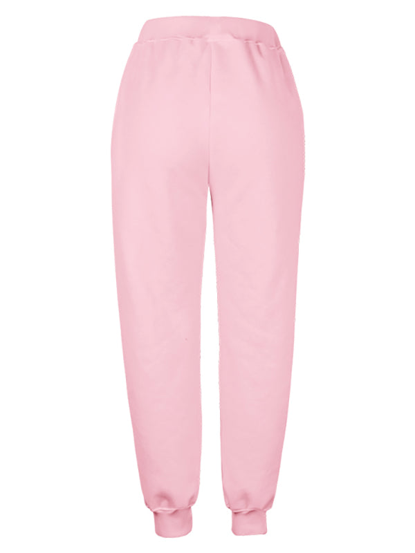 Women's Cotton-Blend Loose Pocket Lounge Pants – Relaxed Fit, All-Season Comfort