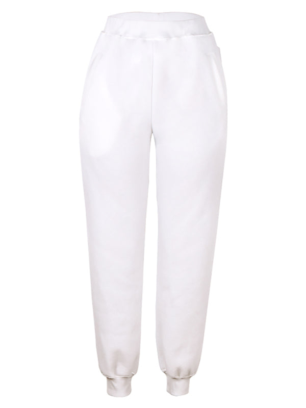 Women's Cotton-Blend Loose Pocket Lounge Pants – Relaxed Fit, All-Season Comfort