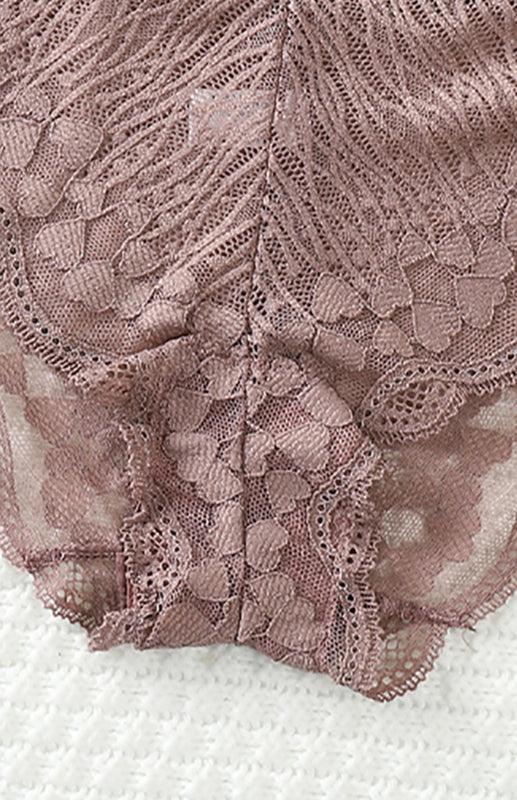 Lace Cross Strap Low Waist Briefs – Sexy Fit with Heart Pattern & Cotton Lining
