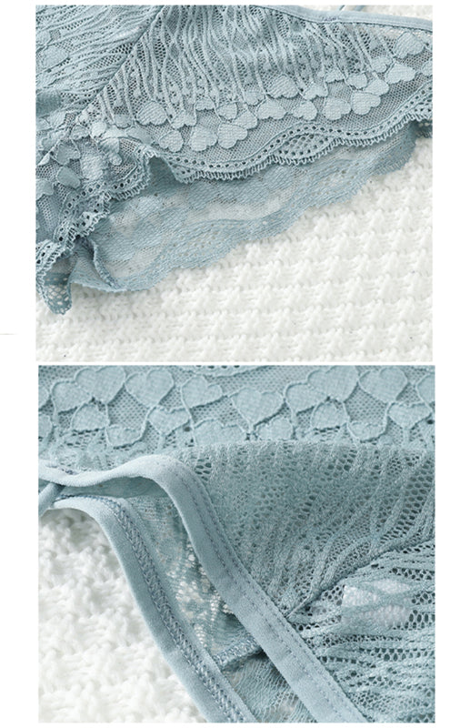 Lace Cross Strap Low Waist Briefs – Sexy Fit with Heart Pattern & Cotton Lining