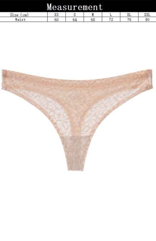 Seamless Low-Waist Knit Thong Panties – Breathable & Stretchy for All Seasons