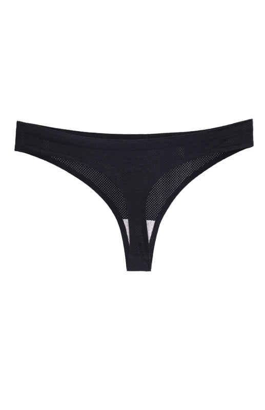 Women's Seamless Mesh Thongs – Breathable, Low-Waist, All-Season Comfort