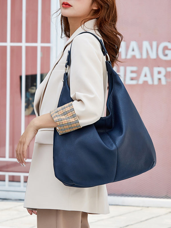 Retro PU Leather Messenger Tote Bag
