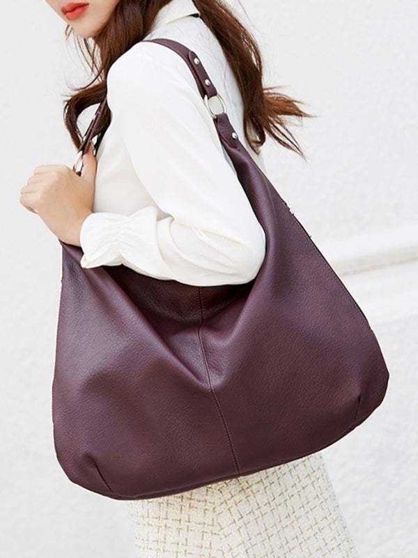 Retro PU Leather Messenger Tote Bag
