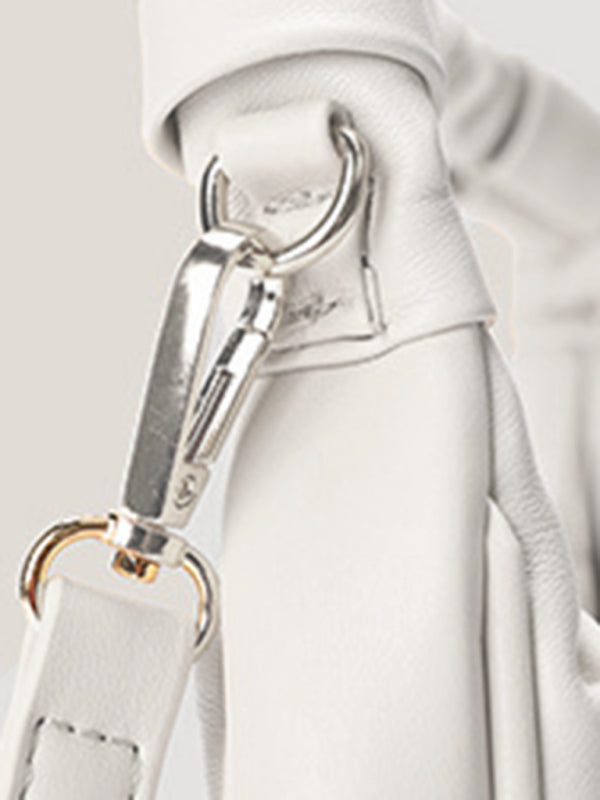 Women's Cloud Pleated Baguette Shoulder Bag