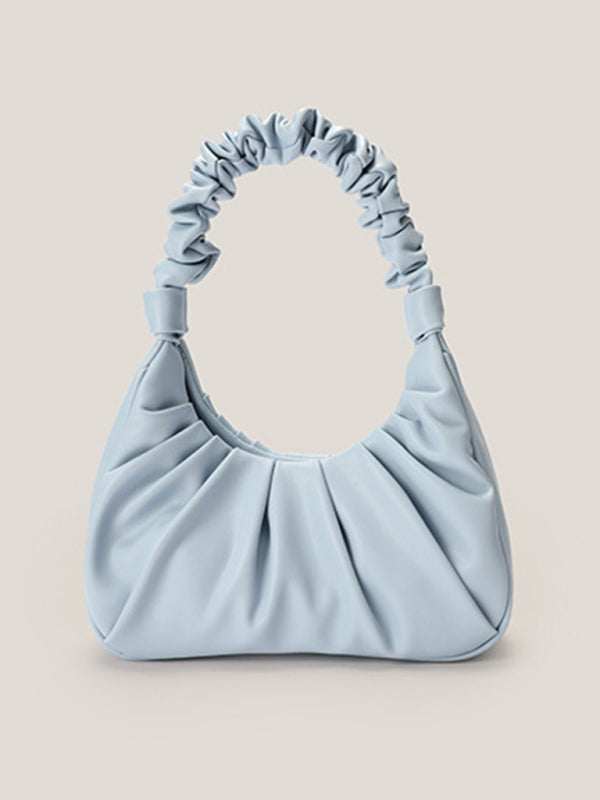 Women's Cloud Pleated Baguette Shoulder Bag