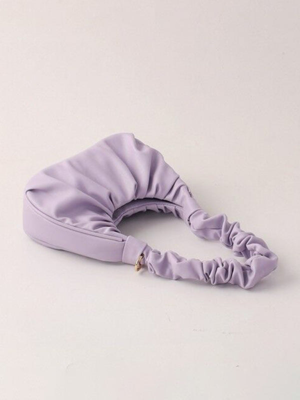 Women's Cloud Pleated Baguette Shoulder Bag