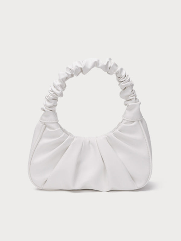 Women's Cloud Pleated Baguette Shoulder Bag