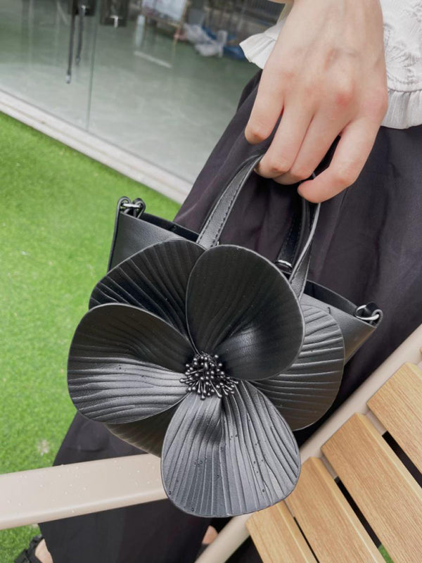 Floral Chain Crossbody Handbag