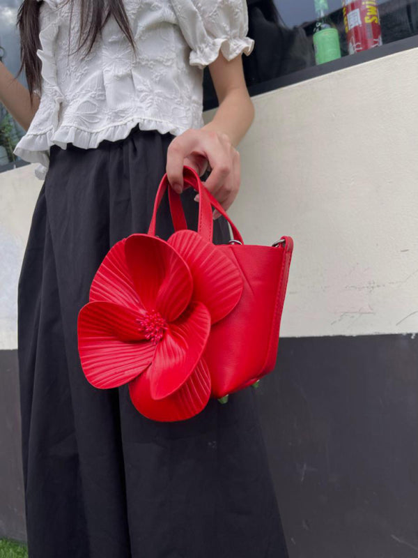 Floral Chain Crossbody Handbag