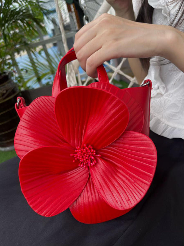 Floral Chain Crossbody Handbag