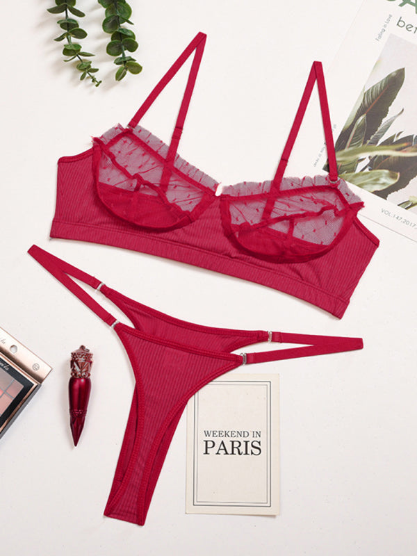 Lace Mesh Camisole Lingerie – Eyelash Lace, Sleeveless & Sexy Elegance