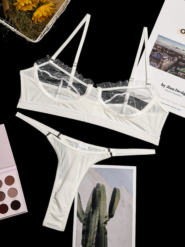 Lace Mesh Camisole Lingerie – Eyelash Lace, Sleeveless & Sexy Elegance