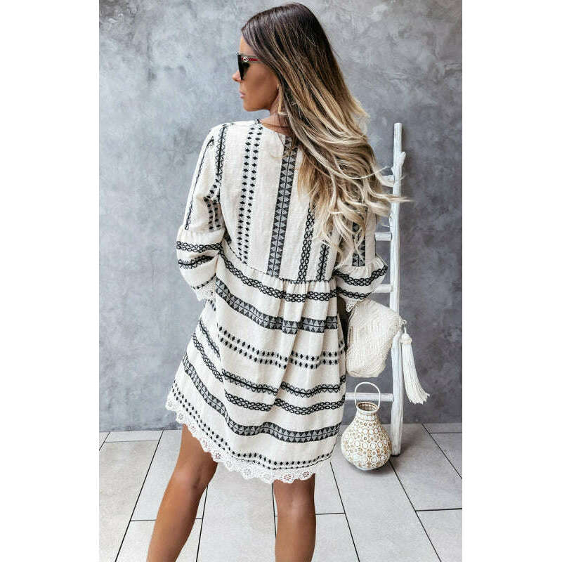 v-neck-geometric-lace-dress-with-flare-sleeves-–-lightweight-boho-stylesmiling-maria---everything-for-women-34659405