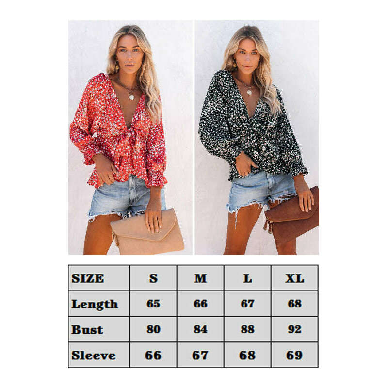 floral-v-neck-tie-waist-boho-blousesmiling-maria---everything-for-women-34699314