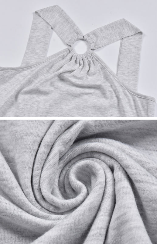 Boho Halter Neck Sleeveless Midi Dress – Flowy Fit, Summer-Ready Comfort