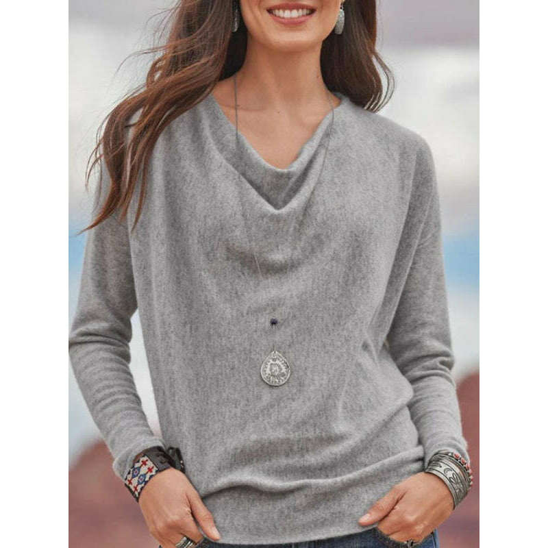 womens-cotton-cowl-neck-pullover-topsmiling-maria---everything-for-women-34698888