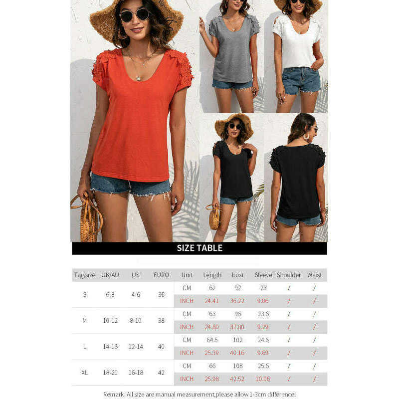 womens-lace-v-neck-short-sleeve-knit-topsmiling-maria---everything-for-women-34693364