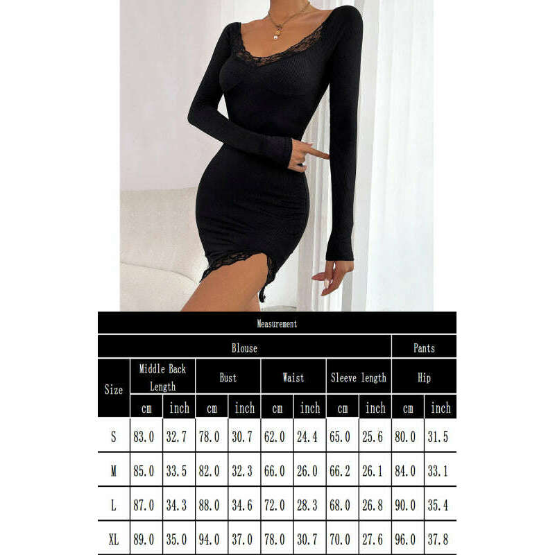 lace-trim-long-sleeve-bodycon-dress-–-cotton-blend-u-neck-casual-fitsmiling-maria---everything-for-women-34656220
