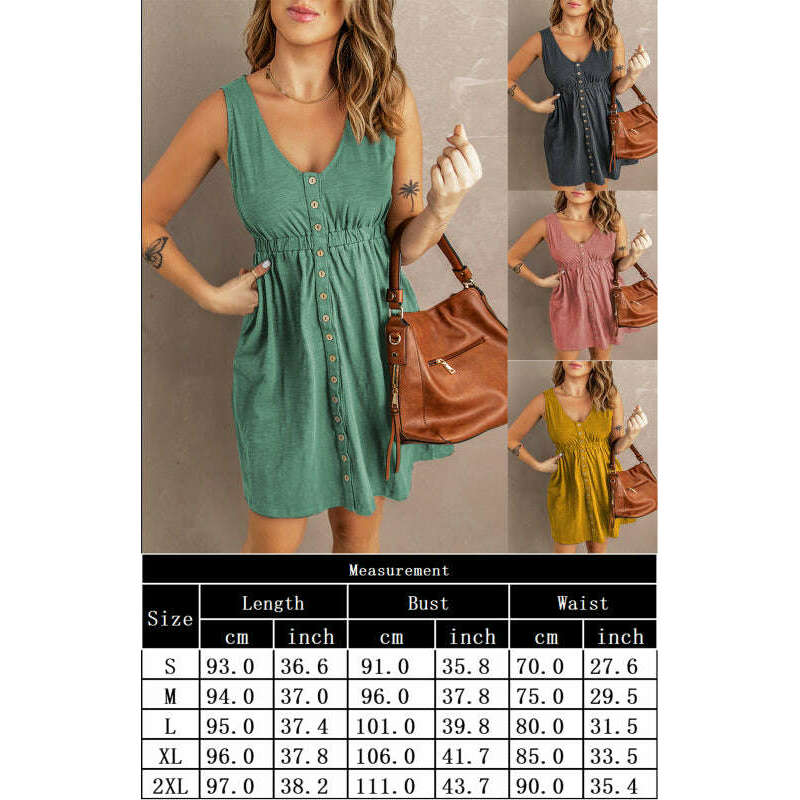 casual-v-neck-sleeveless-a-line-dress-–-button-front-stretch-waistsmiling-maria---everything-for-women-34657428