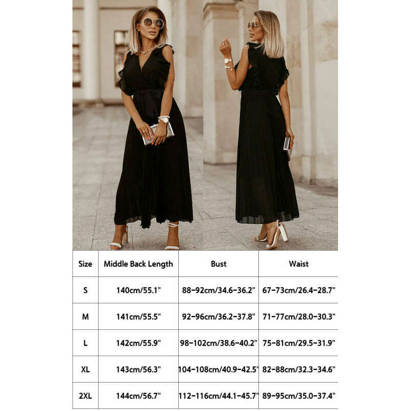 chiffon-pleated-midi-dress-with-petal-sleeves-–-slim-fit-v-neck-solid-colorsmiling-maria---everything-for-women-34656293