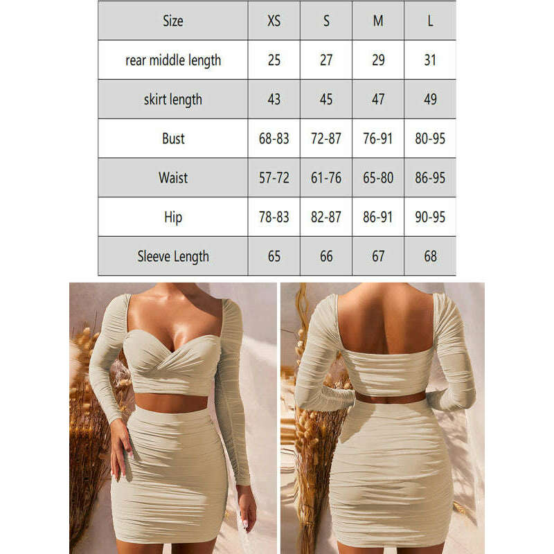 sexy-long-sleeve-v-neck-pleated-two-piece-dresssmiling-maria---everything-for-women-34677605