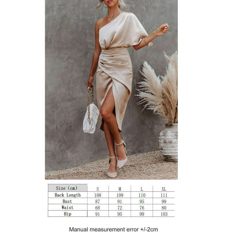 one-shoulder-pleated-waist-bodycon-dresssmiling-maria---everything-for-women-34678569