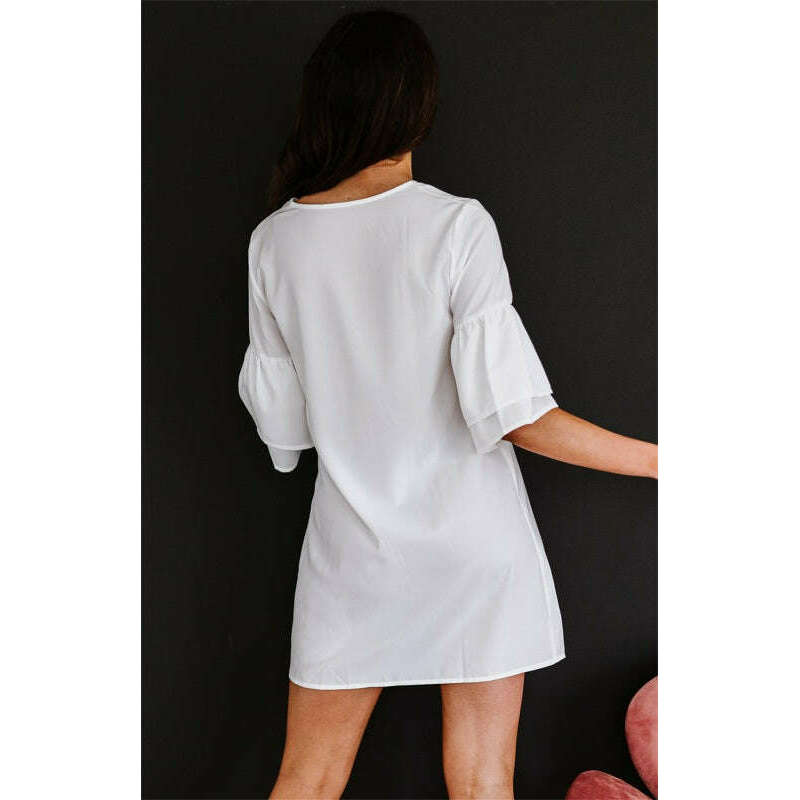 womens-v-neck-flare-sleeve-shift-dresssmiling-maria---everything-for-women-34671298