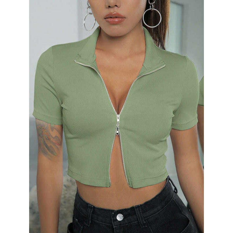 womens-fitted-zipper-lapel-topsmiling-maria---everything-for-women-34692191