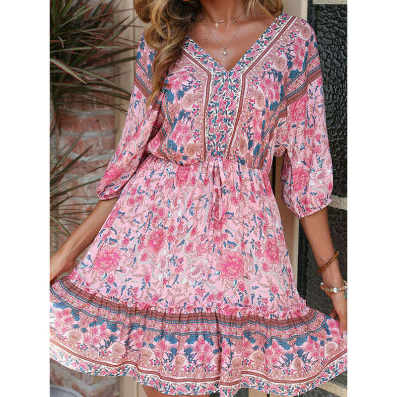 vintage-pink-long-sleeve-a-line-dress-–-lightweight-woven-travel-readysmiling-maria---everything-for-women-34657883
