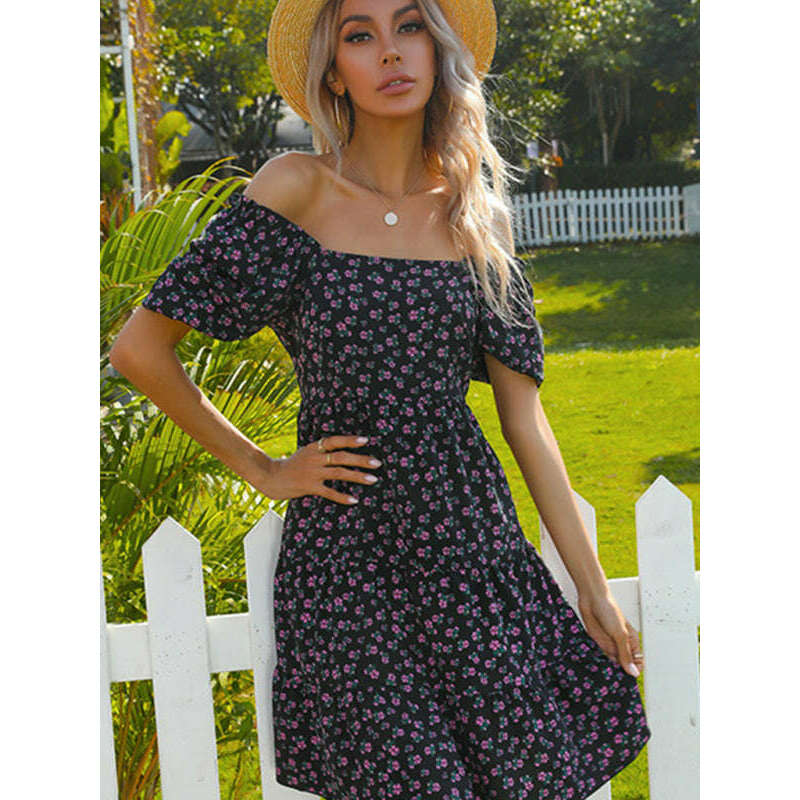 one-shoulder-black-floral-dress-–-pleated-detail-raglan-short-sleevessmiling-maria---everything-for-women-34656844