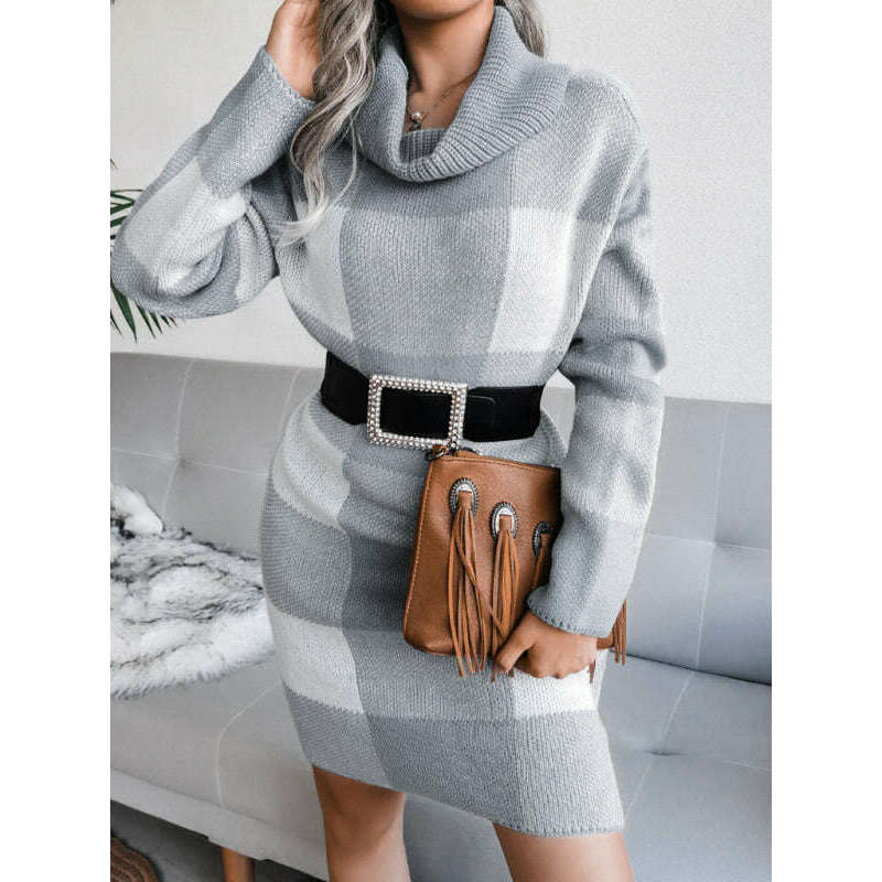 womens-plaid-knit-high-collar-sweater-dresssmiling-maria---everything-for-women-34684102