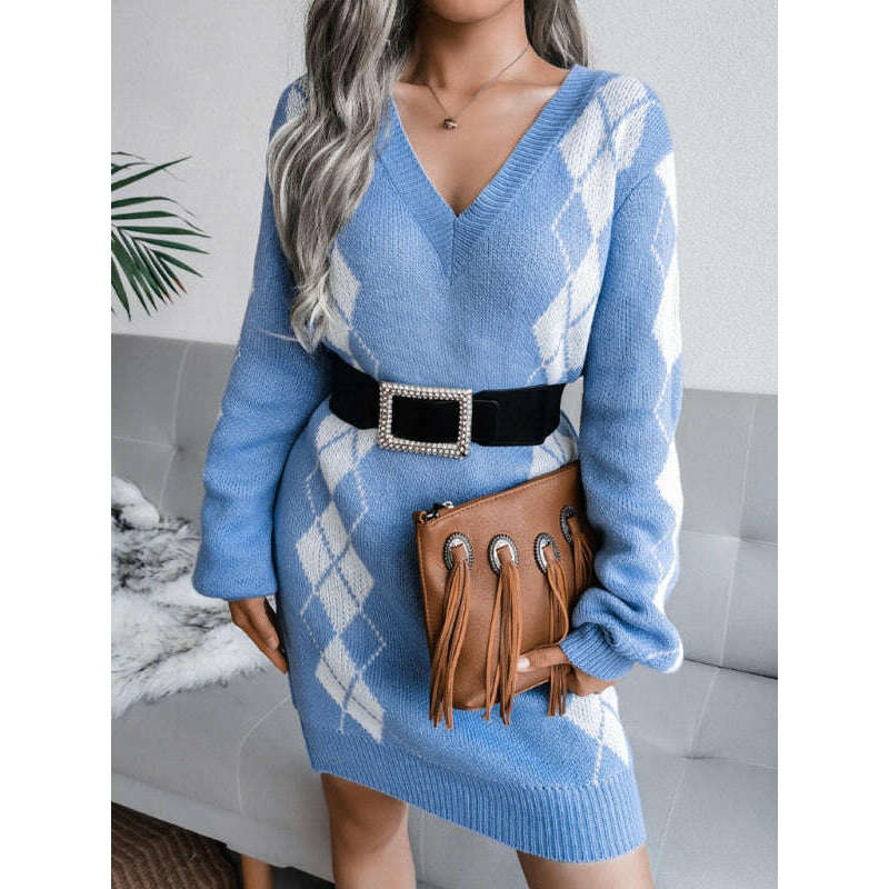 womens-knitted-rhombus-sweater-dresssmiling-maria---everything-for-women-34684132