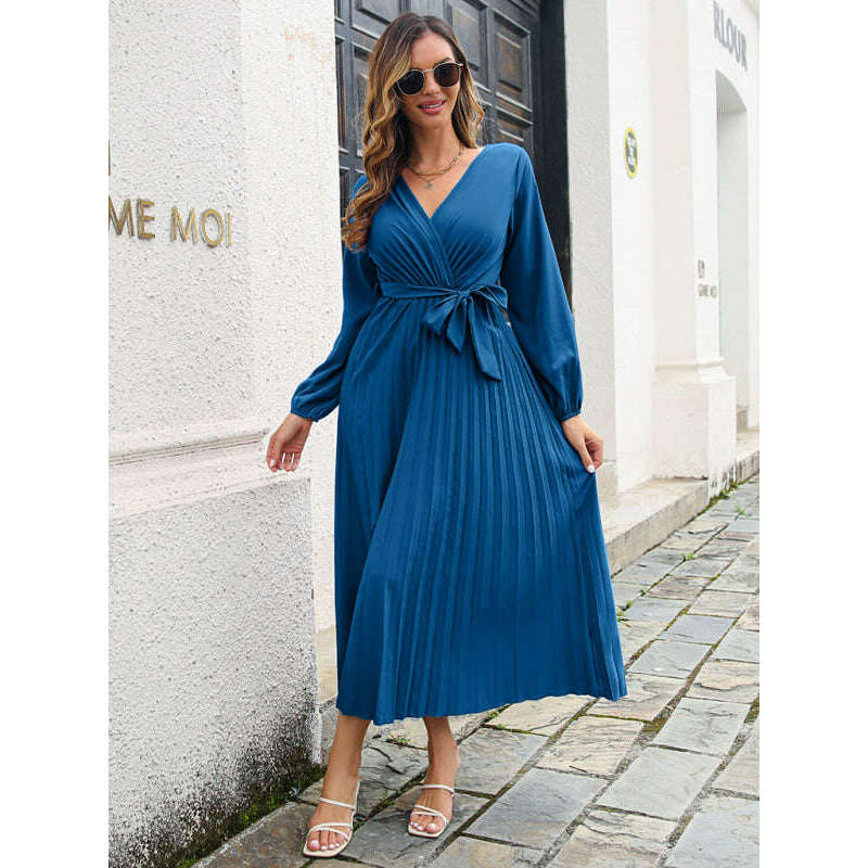 womens-pleated-midi-dress-with-cross-v-neck-–-long-sleeve-solid-colorsmiling-maria---everything-for-women-34657197
