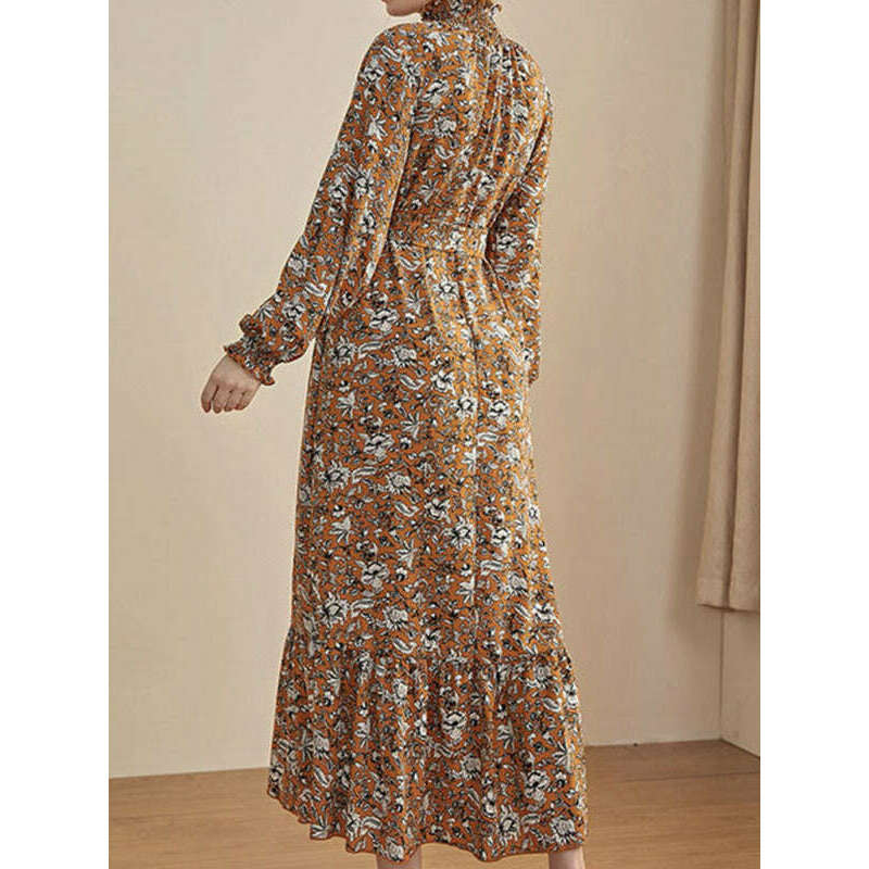 floral-chiffon-long-sleeve-midi-dress-for-womensmiling-maria---everything-for-women-34670991