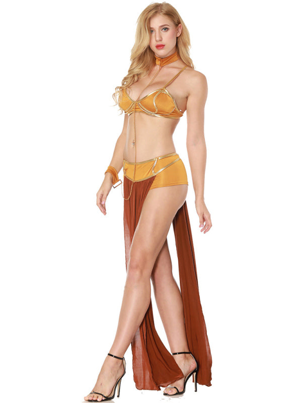 Women's Halloween Dance Queen Long Costume Dress