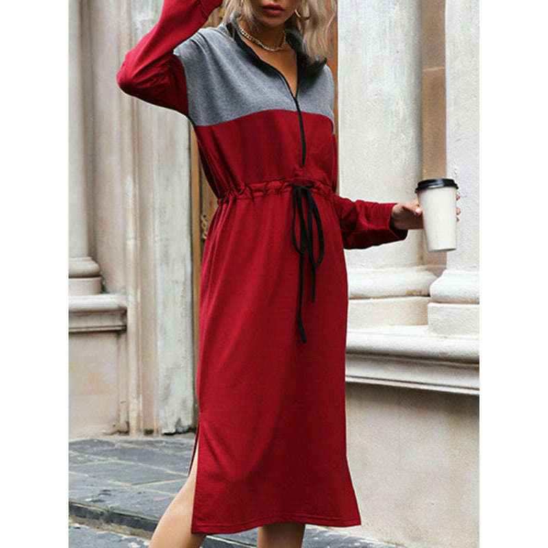 zipper-lace-knit-sweater-dress---long-sleevesmiling-maria---everything-for-women-34671238