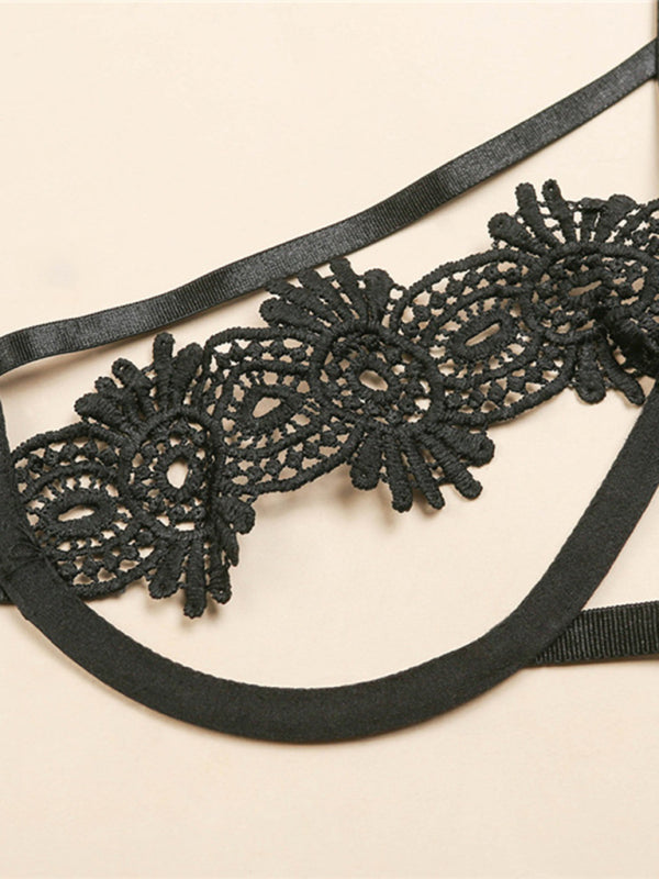 Sheer Lace One-Piece Lingerie Set – Spandex Temptation Bodysuit
