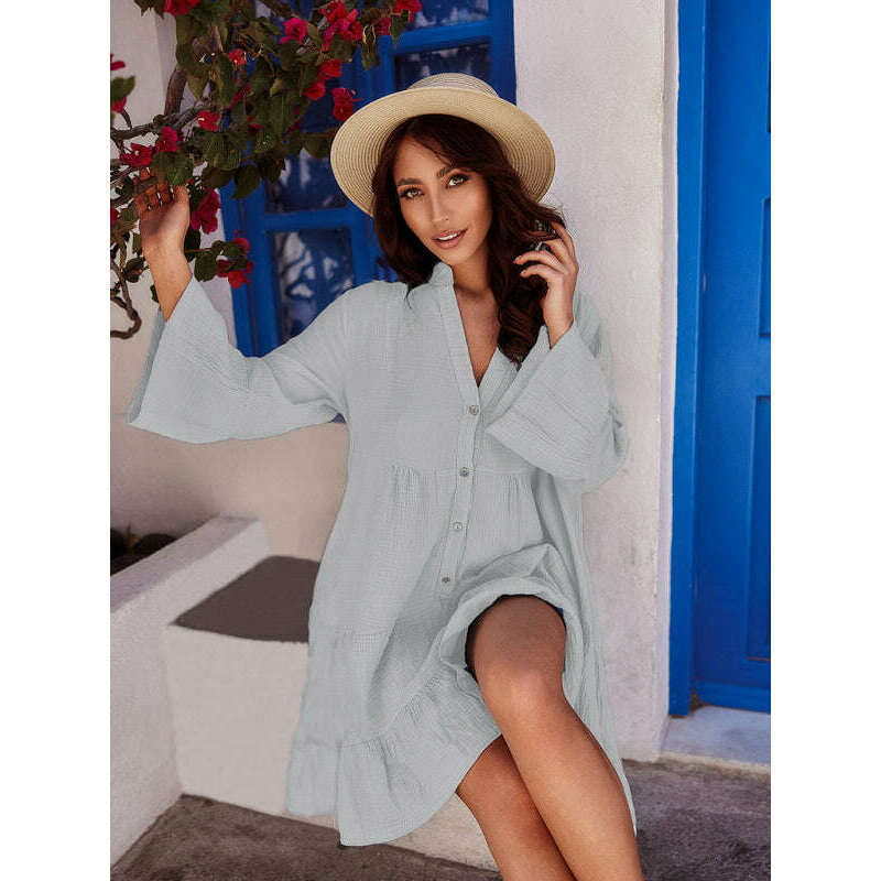 solid-color-bell-sleeve-dress-–-flowy-long-sleeve-midi-dress-with-v-necksmiling-maria---everything-for-women-34656280