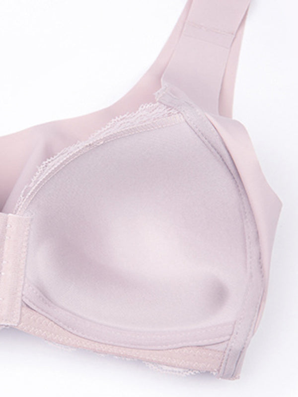 Lace Steel Ring Tube Top – Sexy Slim Fit Bralette with Light Support