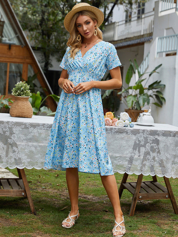 Boho Floral Square Neck Maxi Dress – Lightweight, Flowy & Chic