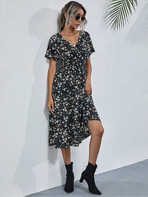 Boho Floral Square Neck Maxi Dress – Lightweight, Flowy & Chic