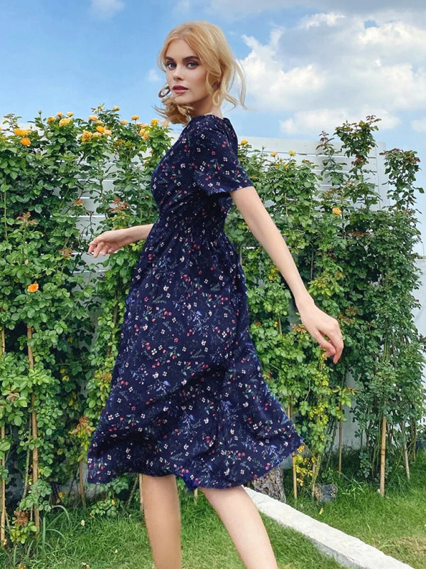 Boho Floral Square Neck Maxi Dress – Lightweight, Flowy & Chic