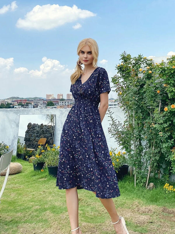 Boho Floral Square Neck Maxi Dress – Lightweight, Flowy & Chic