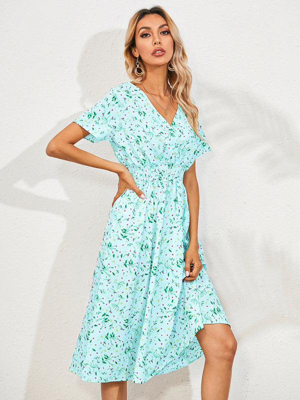 Boho Floral Square Neck Maxi Dress – Lightweight, Flowy & Chic