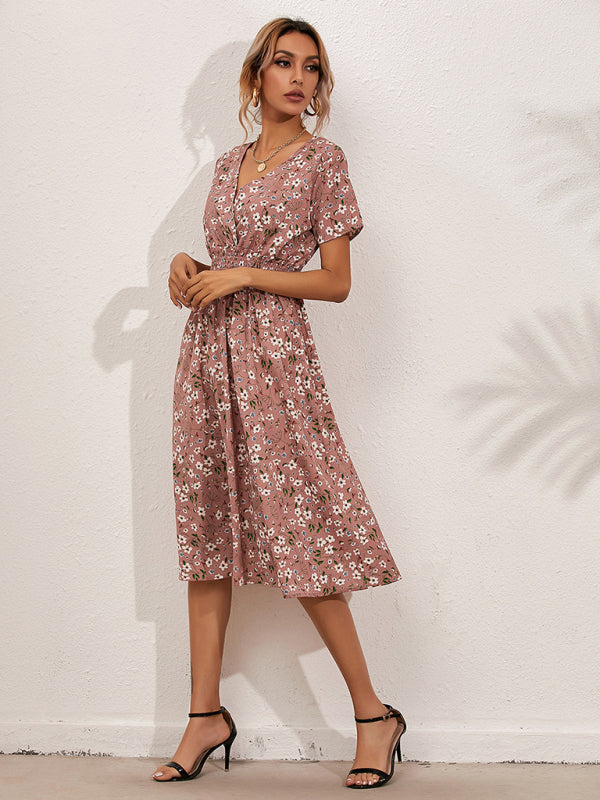 Boho Floral Square Neck Maxi Dress – Lightweight, Flowy & Chic